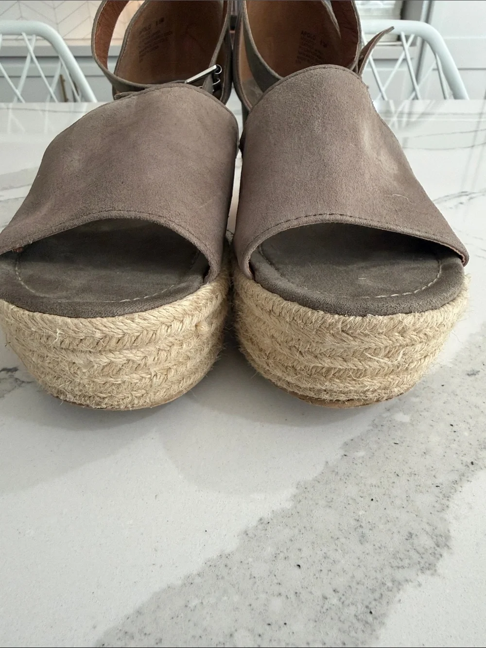 Steve Madden Apolo Suede Espadrille Platform Wedges/ 8.5